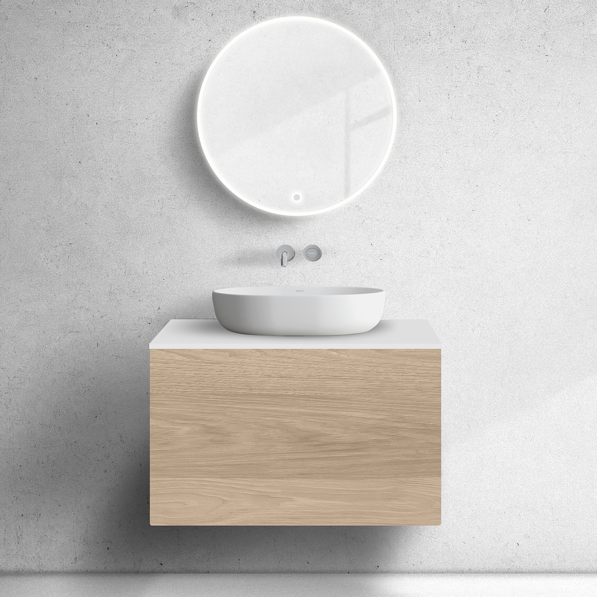 Set Unterschrank Oltens Lun 60033060, Naphtha-Arbeitsplatte Oltens Lun 63025000