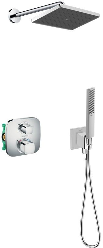 Set Badewannen- und Duscharmatur Hansgrohe Ecostat 15708000, Kopfbrause Hansgrohe Activera Q 28737000, 26889000, 27413000, 01800180, 24320000, 28276000
