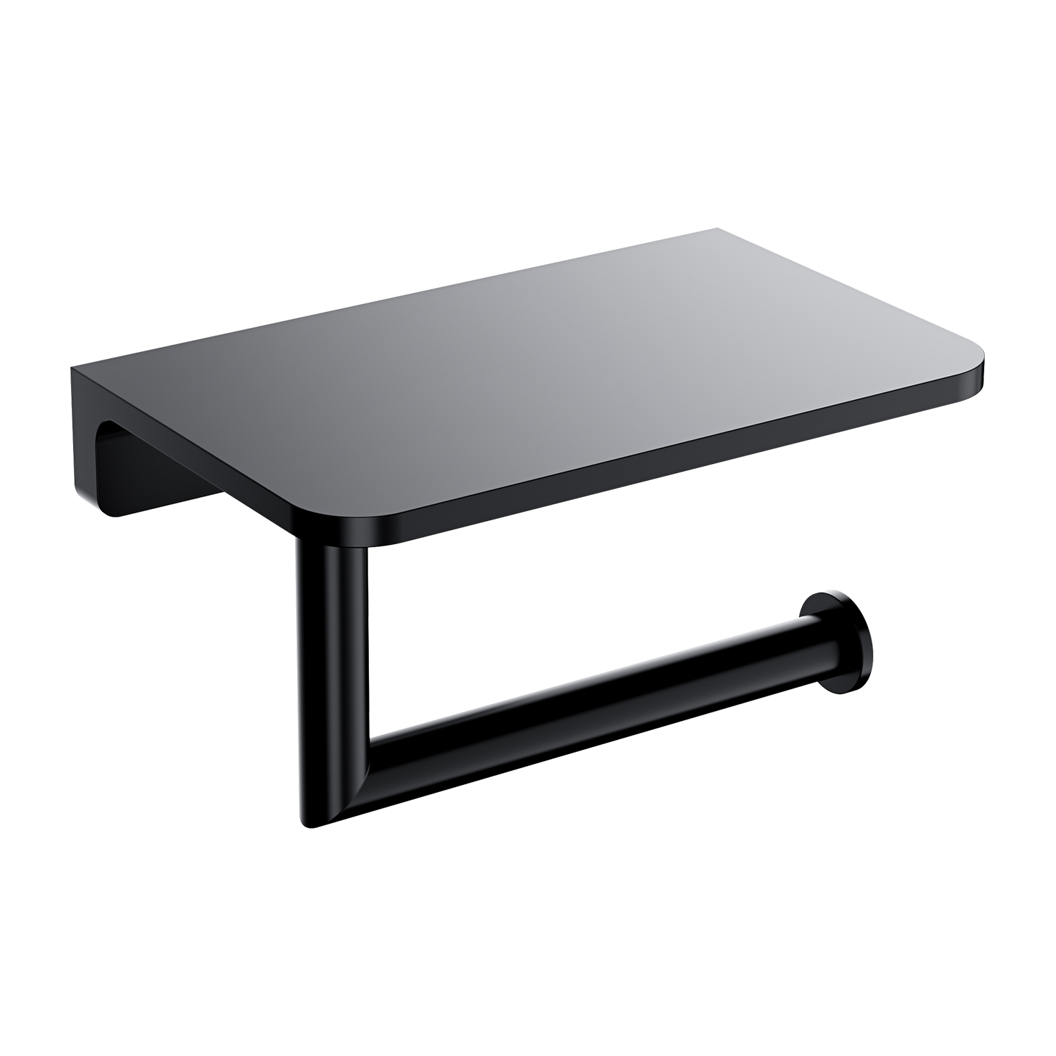 Omnires Modern Project Toilettenpapierhalter schwarz MP60511BL