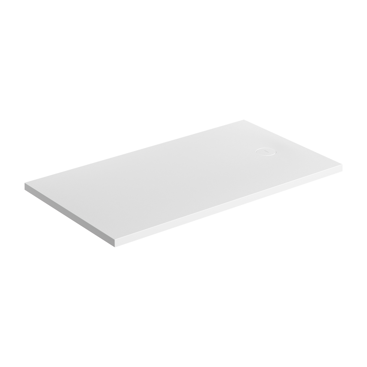 Omnires Aquarock Rechteckige Duschwanne + Abdeckung 160x90 cm weiß AQUAROCK90-160BM