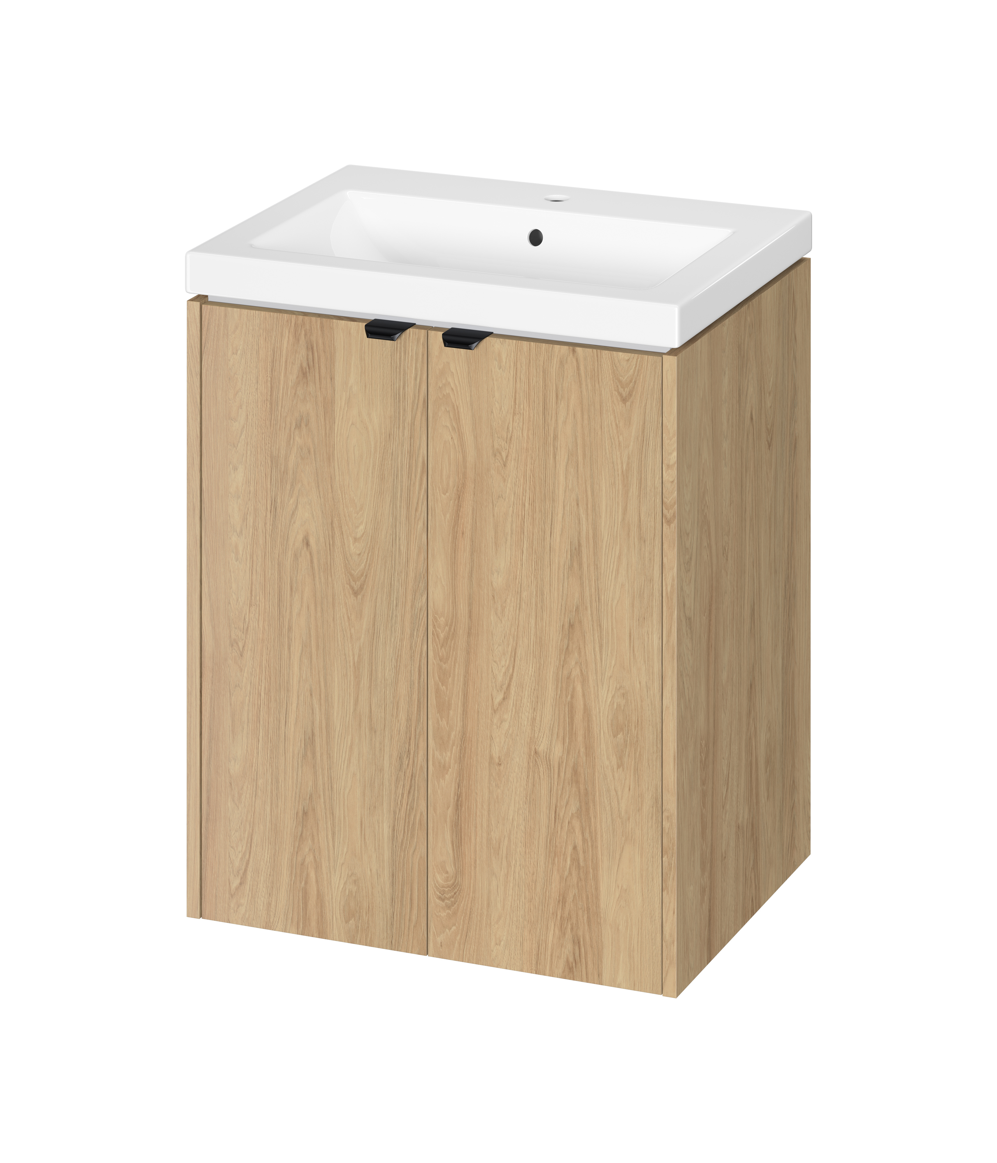 Cersanit Ovida Waschtisch mit Unterschrank 60 cm eiche S4047-005