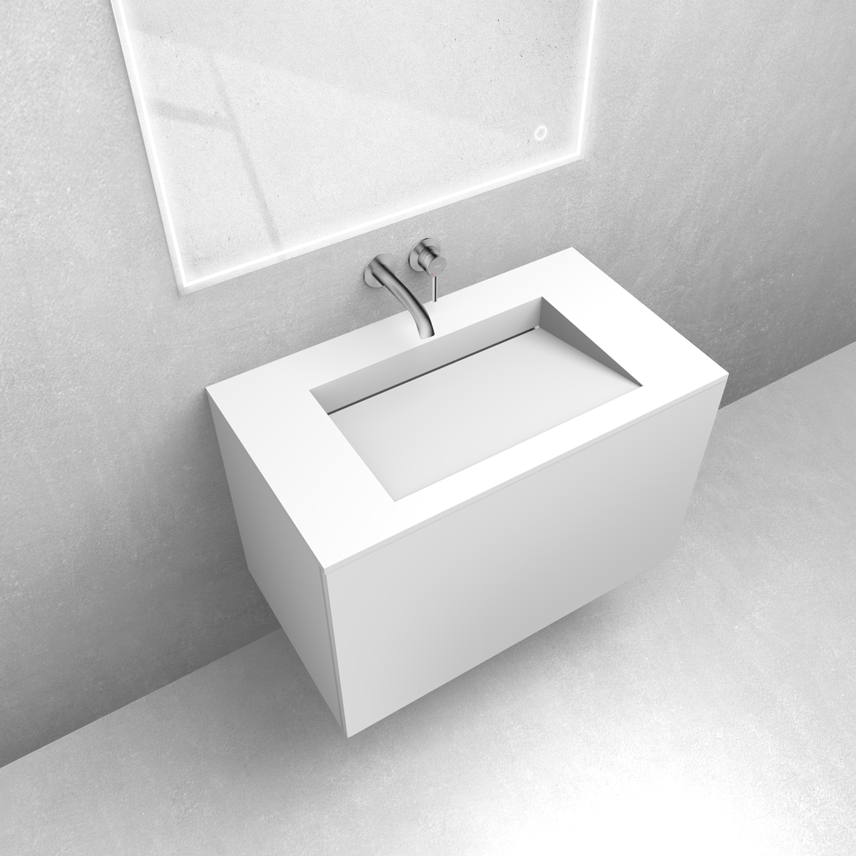 Set Waschbecken Oltens Stila 40001900, Unterschrank Oltens Lun 60033000