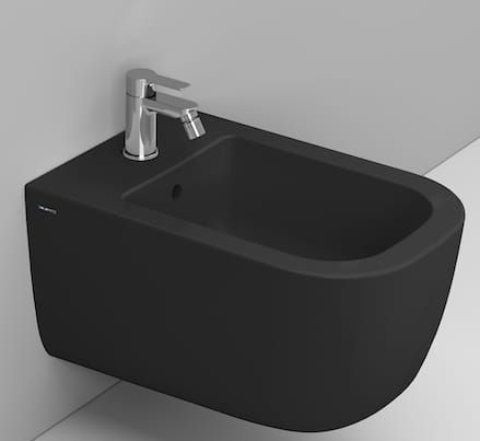Ceramica Dolomite Mirto Bidet hängend schwarz D462681