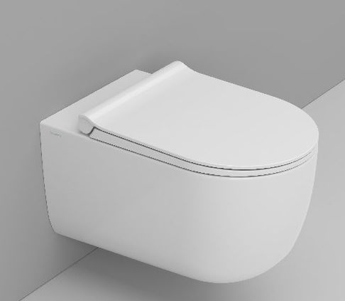 Ceramica Dolomite Mirto Round WC-Becken hängend Spülrandlos mit Wirbelspülung weiß Matte D475741