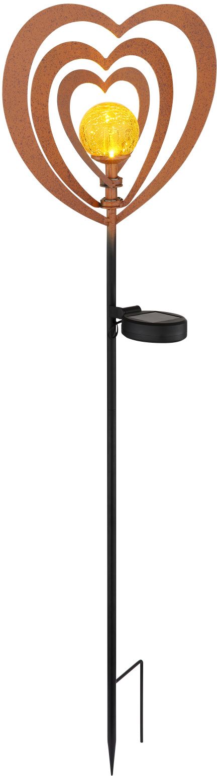 Globo Lighting Solar Solar-Stehleuchte 1x0.06 W schwarz-kupfer 36580R