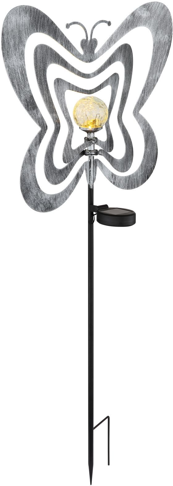 Globo Lighting Solar Solar-Stehleuchte 1x0.06 W schwarz-grau-silber 36581