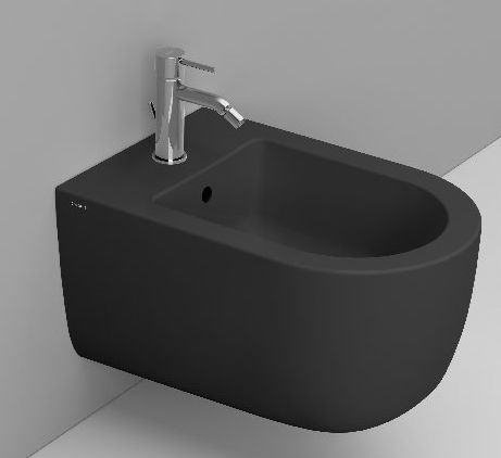 Ceramica Dolomite Mirto Round Bidet hängend schwarz D472681