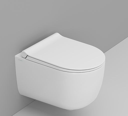 Ceramica Dolomite Mirto Round WC-Becken hängend Spülrandlos mit Wirbelspülung weiß Matte D474941