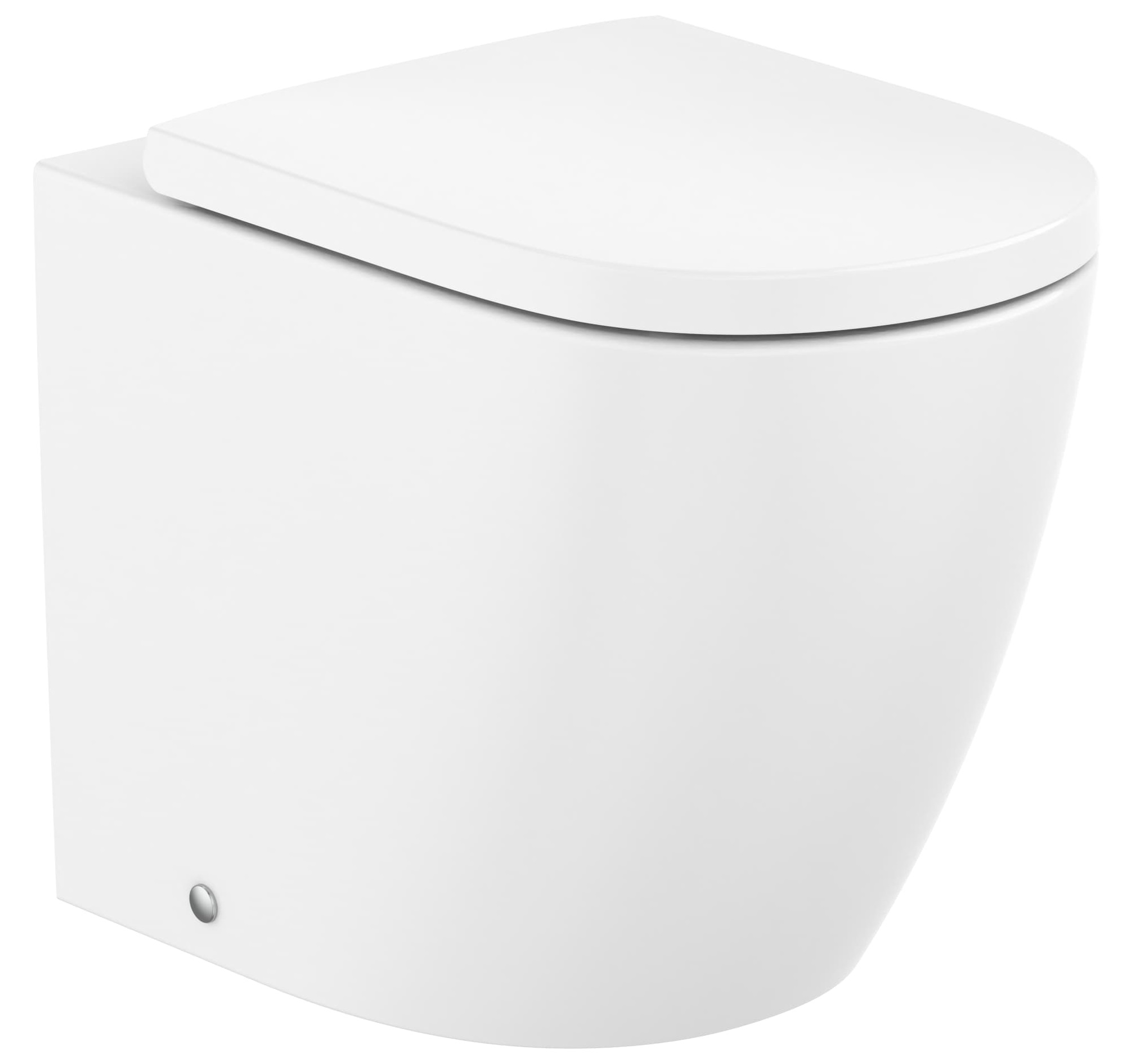 Roca Meridian WC-Becken stehend Spülrandlos mit Wirbelspülung weiß Matte A347747620