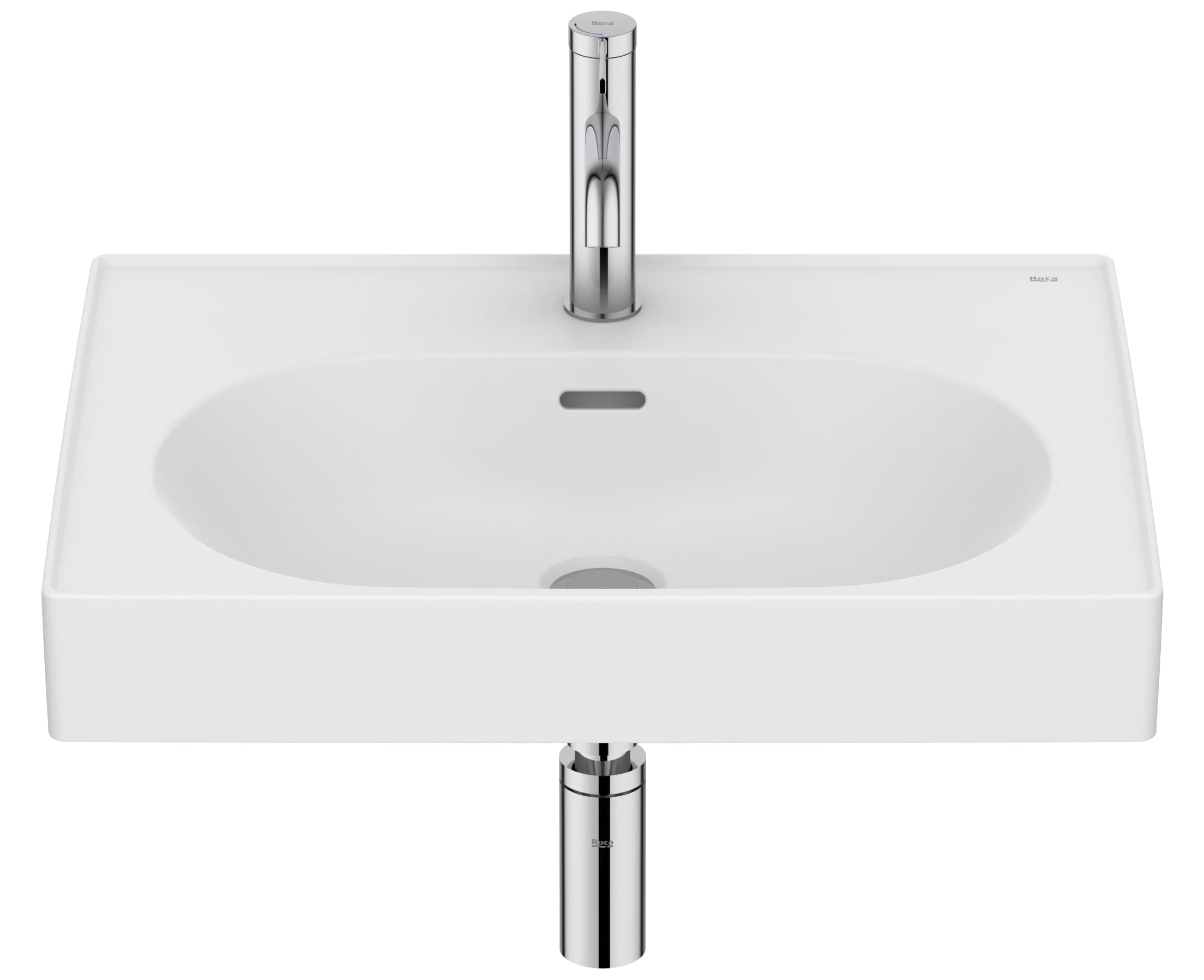 Roca Meridian Waschbecken 60x46 cm rechteckig Klassisch-Möbel weiß matte A327742620