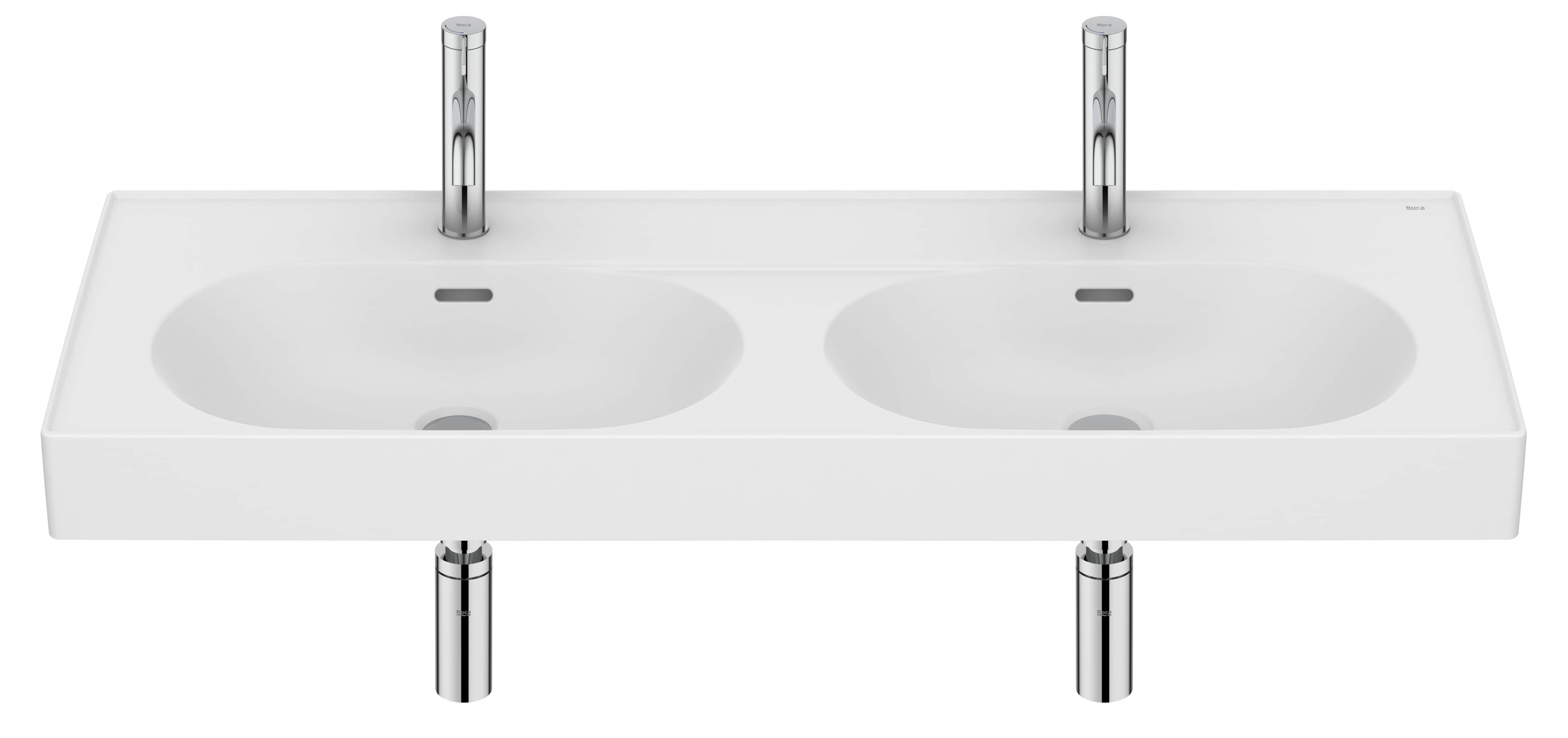 Roca Meridian Waschbecken 120x46 cm oval Klassisch-Möbel weiß matte A327747620