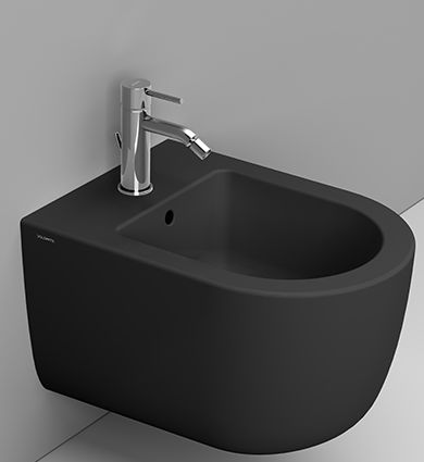 Ceramica Dolomite Mirto Round Short Bidet hängend schwarz D473681