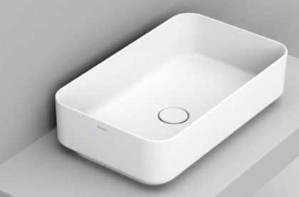 Ceramica Dolomite Waschbecken 60x36 cm rechteckig Aufsatzwaschbecken weiß matte D311141