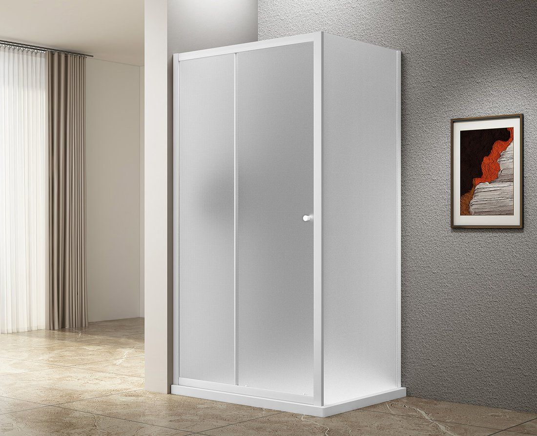 Aqualine UGGA Duschkabine 120x90 cm weiß / AWS120-02