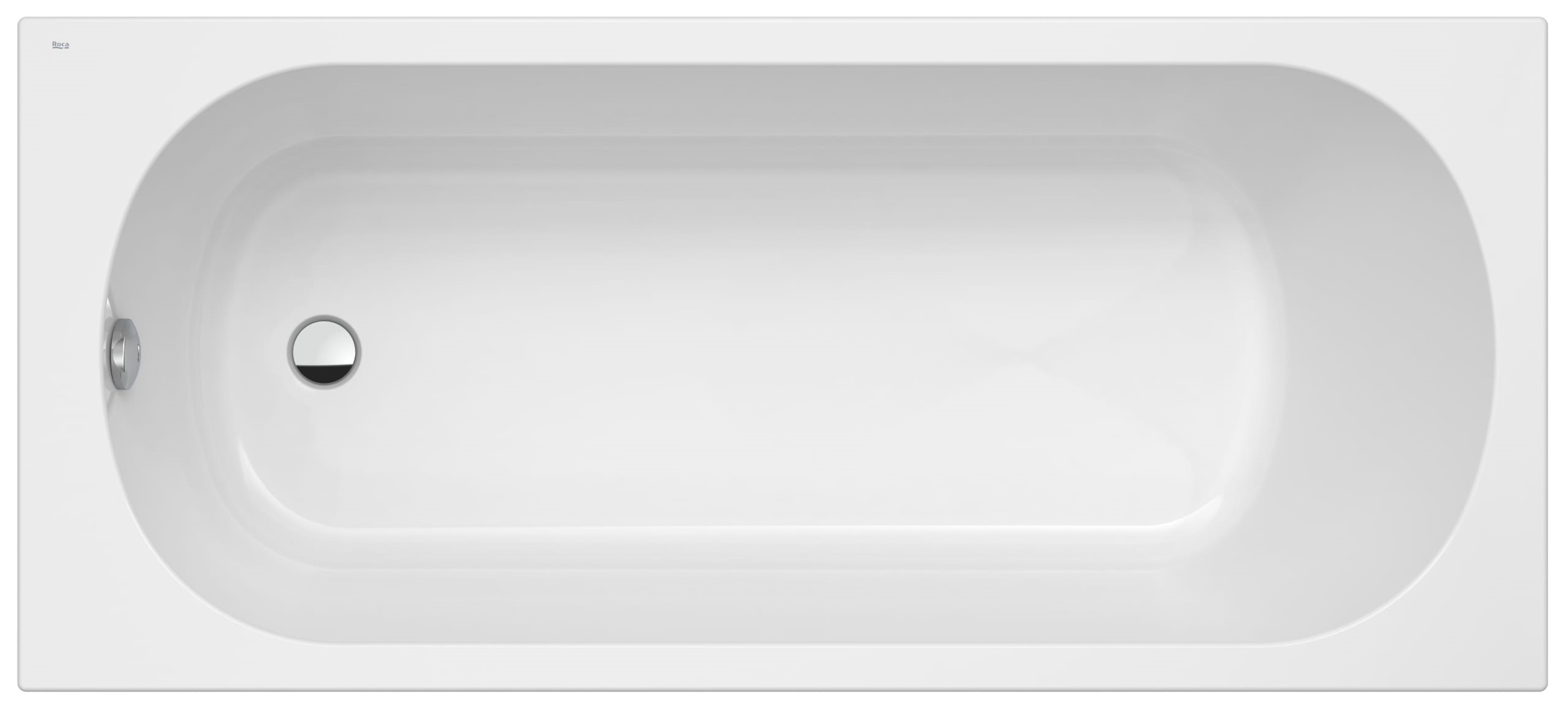 Roca Genova-N Rechteckige Badewanne 170x75 cm weiß A248779000