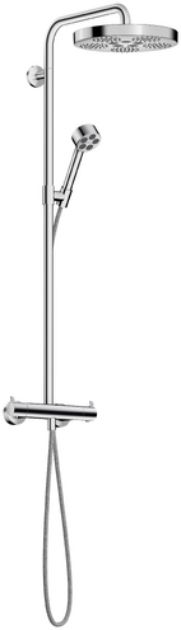 Axor One Duschset Wandmontage mit Thermostat mit Kopfbrause chrom 48794000
