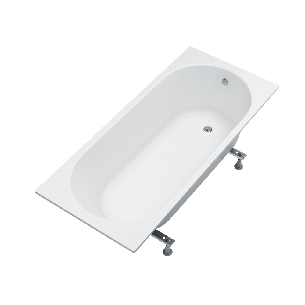 Schedline Artemis Rechteckige Badewanne 160x70 cm weiß 3WSP.A1P-16070/B/MG