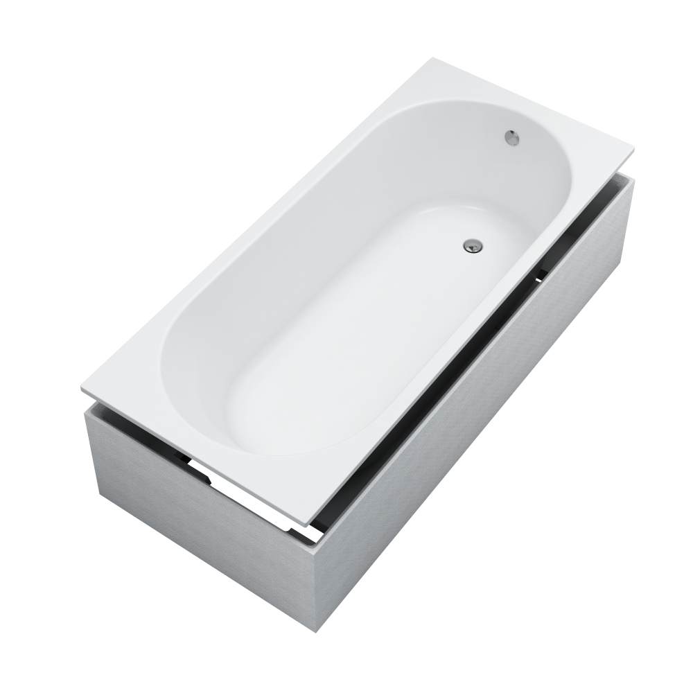 Schedline Artemis Wanne mit Träger 170x70 cm weiß 3WSP.AS1P-17070/B/MG