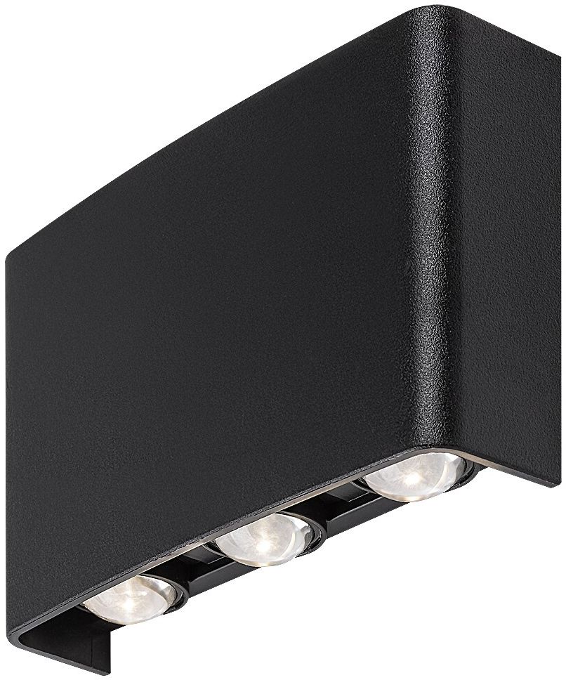 Rabalux Portel Außenwandleuchte 3x5 W schwarz 77192