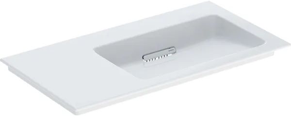 Geberit One Waschbecken 90x48 cm rechteckig Möbel weiß glanz 505.013.00.1