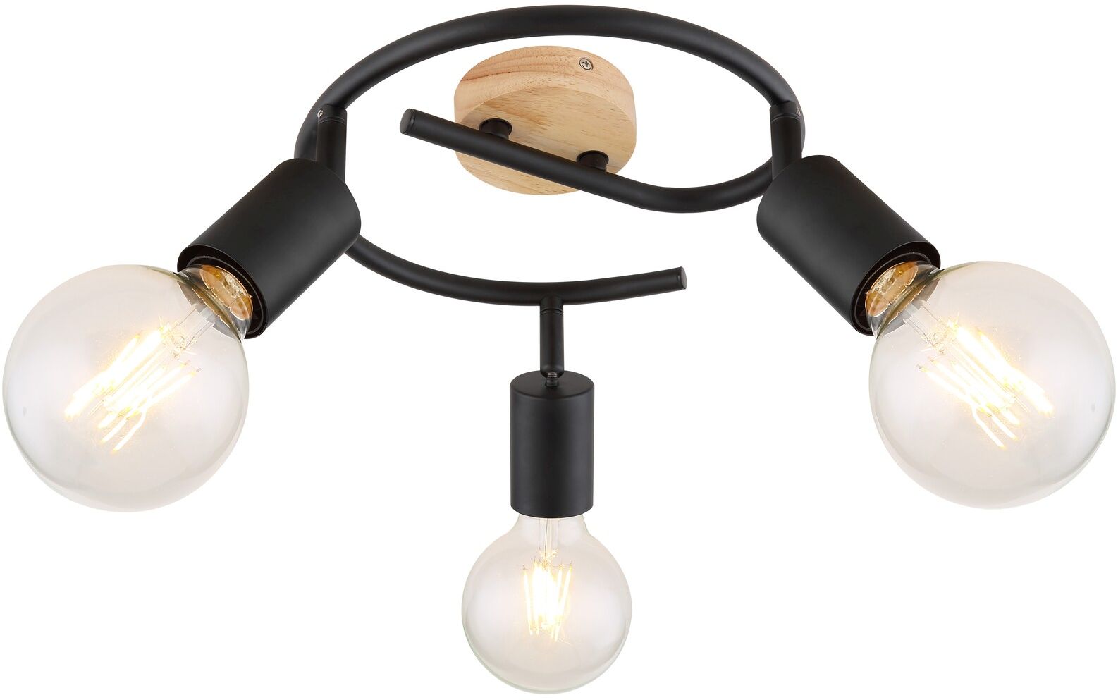 Rabalux Deckenlampe 3x40 W schwarz 3978