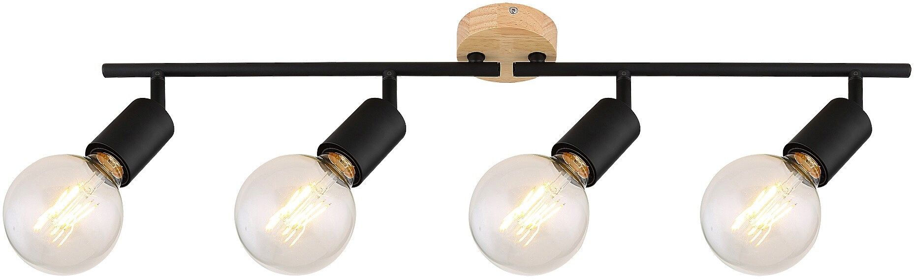 Rabalux Pablo Deckenlampe 4x40 W schwarz 3979