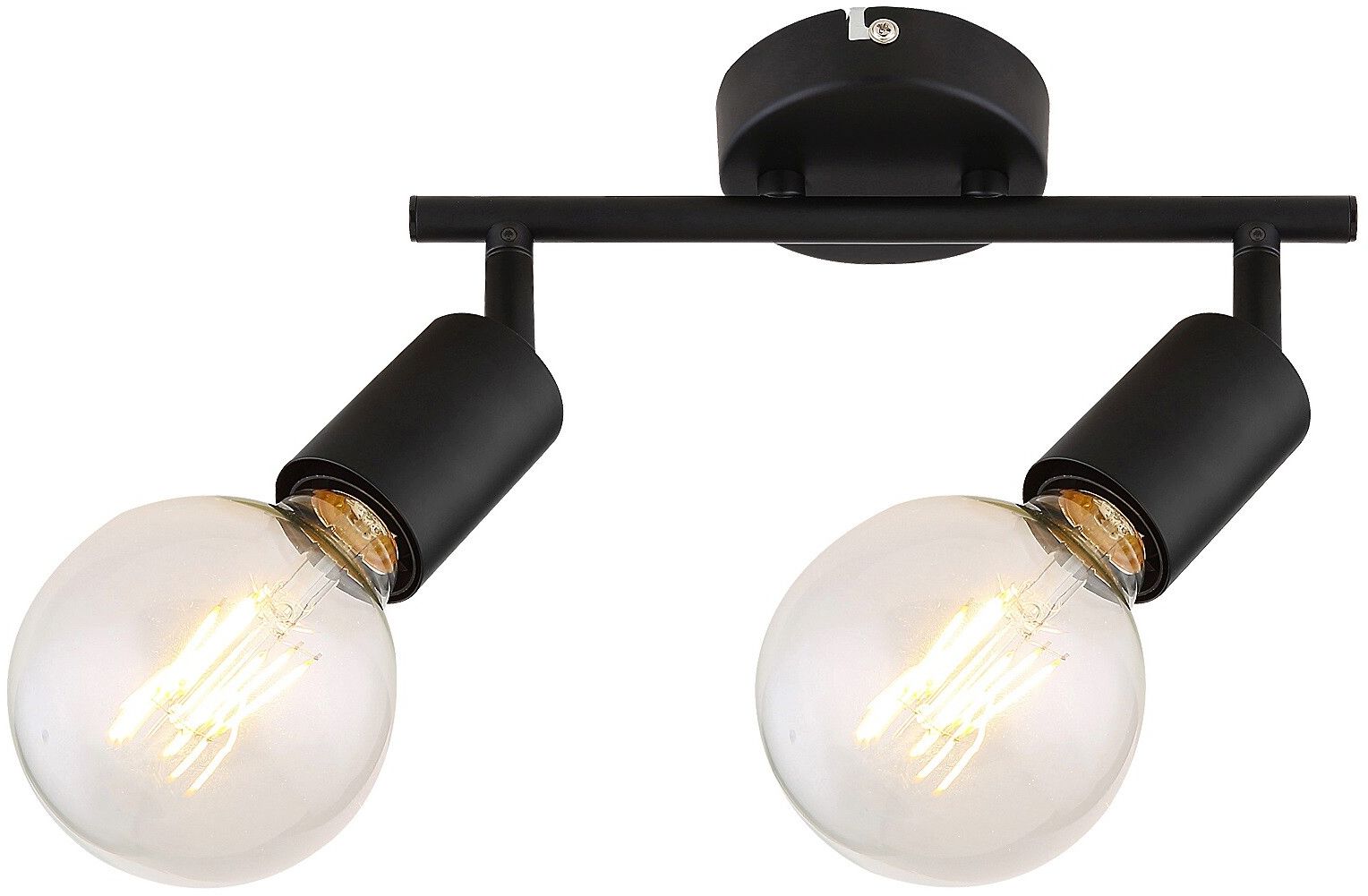 Rabalux Lamar Deckenlampe 2x40 W schwarz 3987