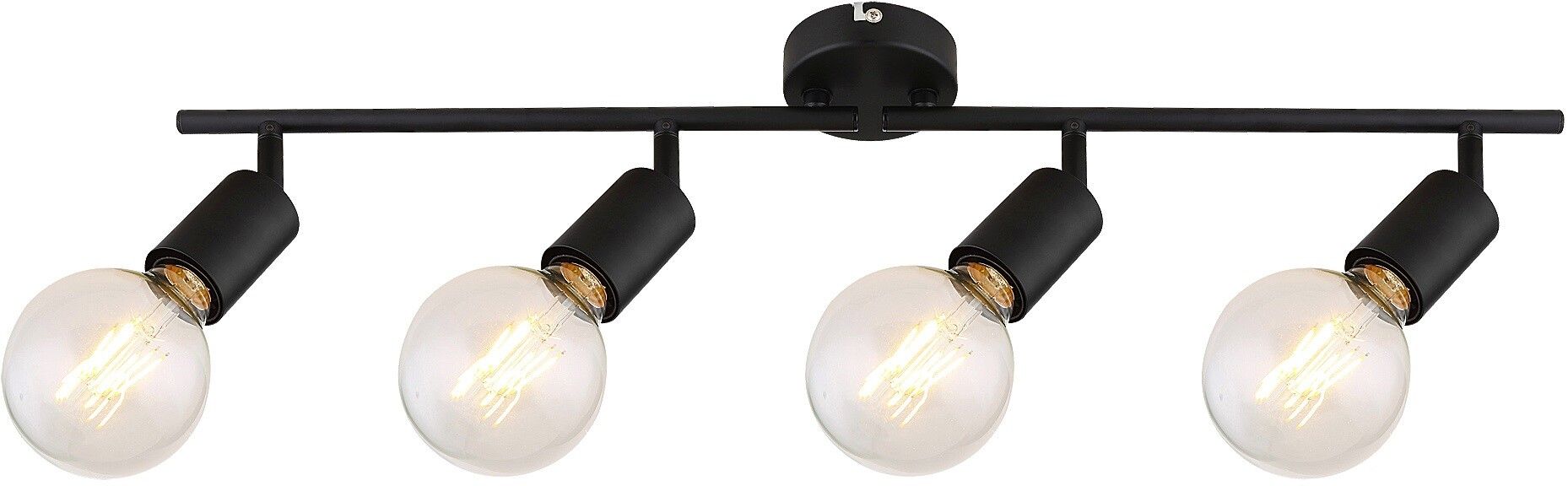 Rabalux Lamar Deckenlampe 4x40 W schwarz 3989
