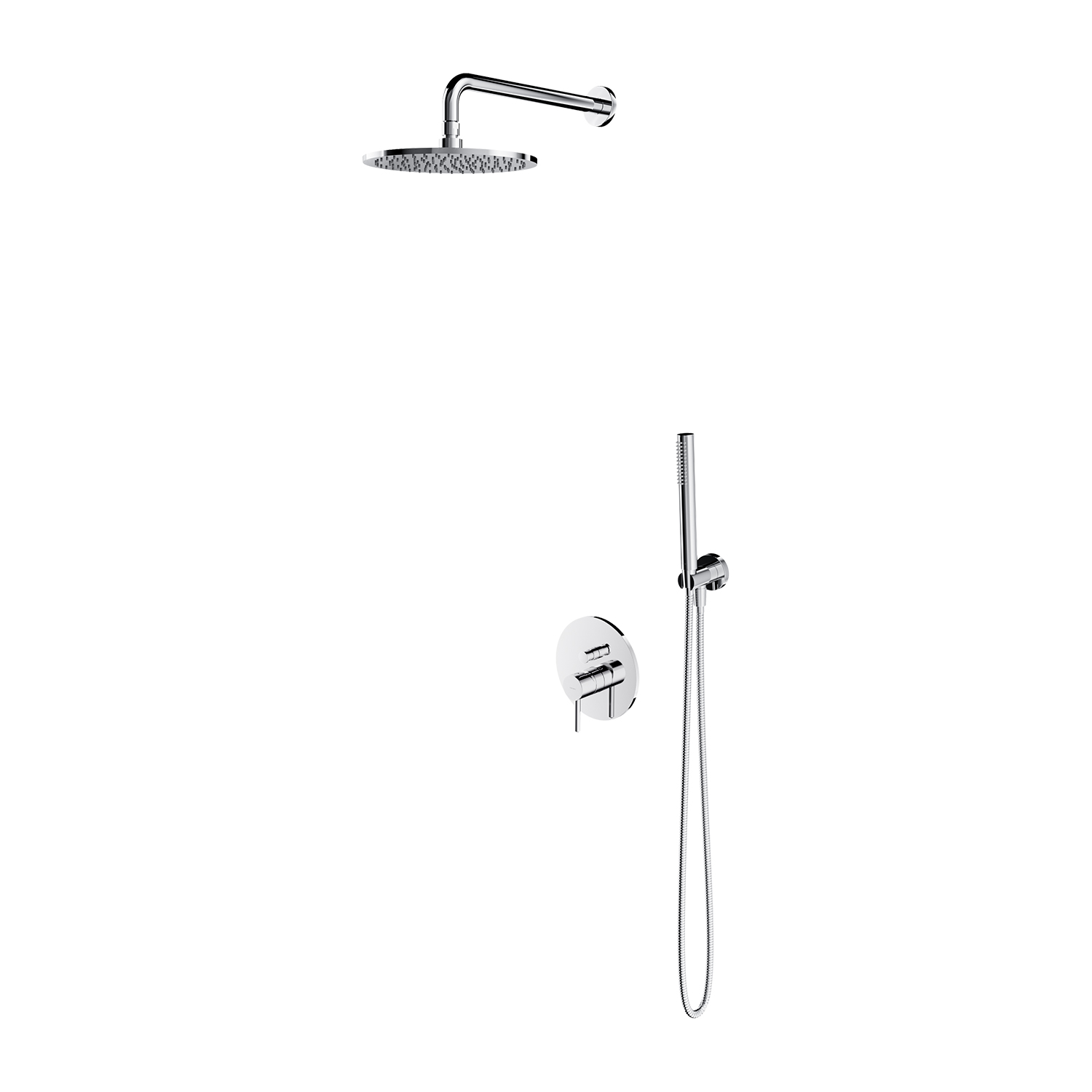 Omnires Y Duschset Unterputz mit Kopfbrause chrom SYSY35CR