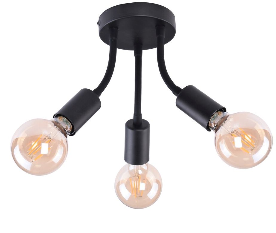 Rabalux ALMUS Deckenlampe 3x60 W schwarz 6808