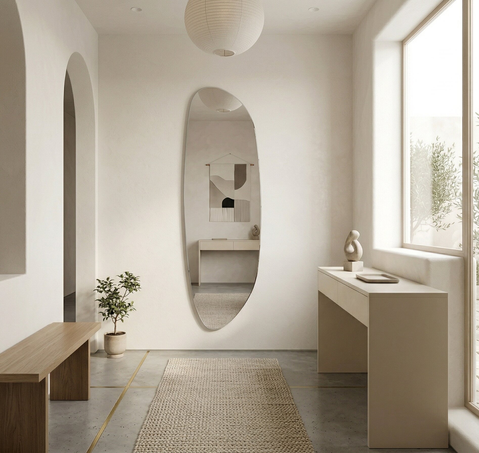 Baltica Design Stone Fluid Spiegel 50x155 cm 5904107933054