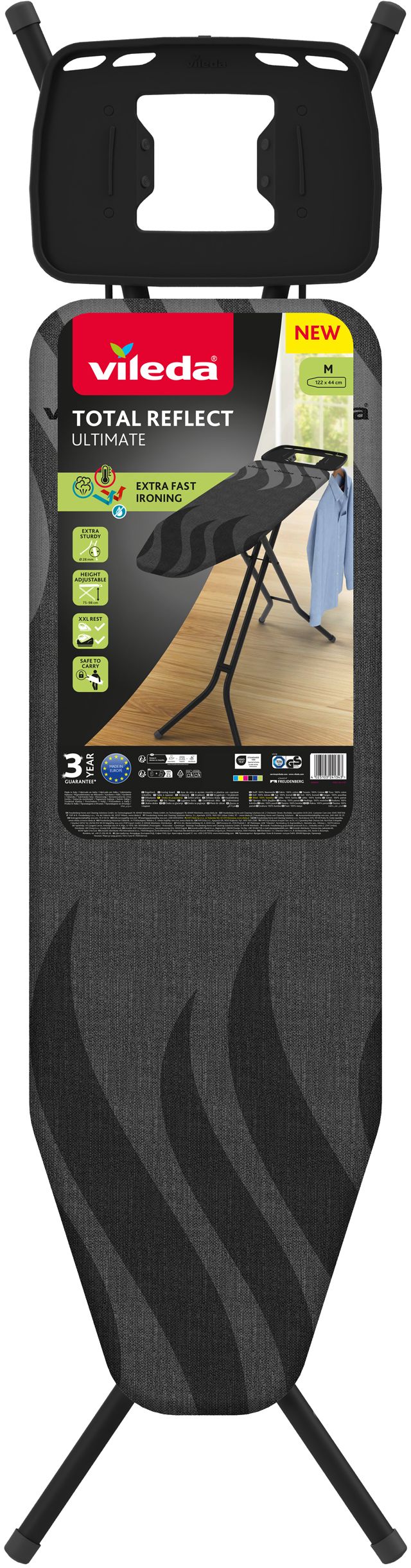 Vileda Total Reflect Ultimate M Bügelbrett 120x38 cm 183416