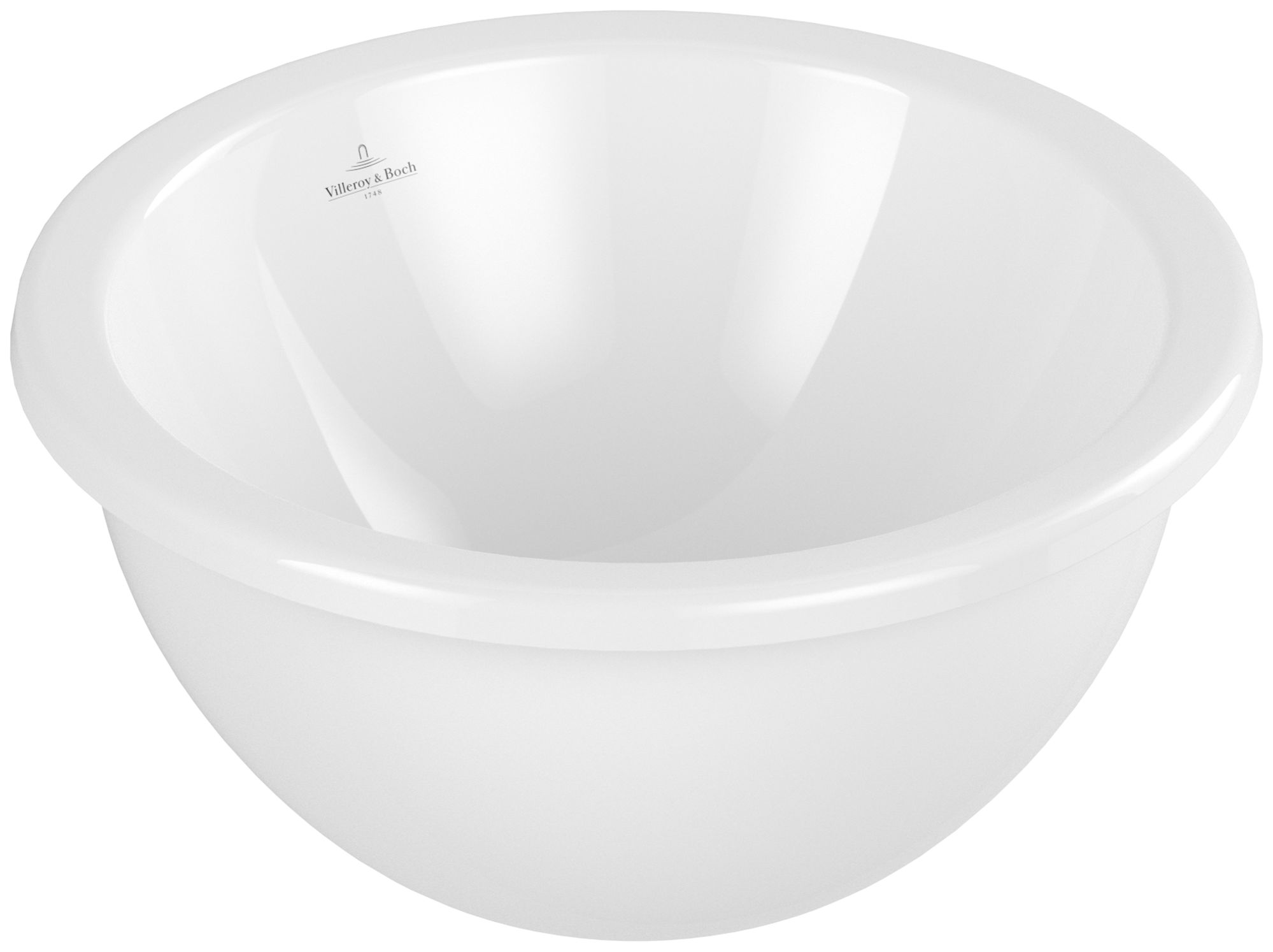 Villeroy & Boch Loop & Friends Waschbecken 39x39 cm rund Unterbauwaschbecken weiß 4A5101R1