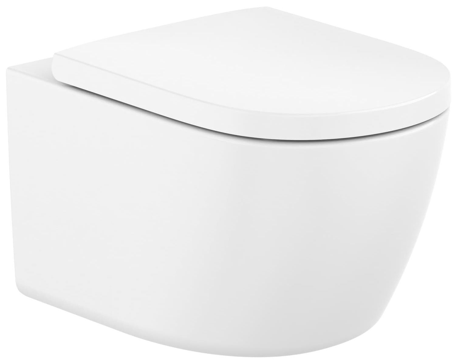 Roca Meridian WC-Set mit Sitz hängend Spülrandlos mit Wirbelspülung weiß Glanz A34H741000