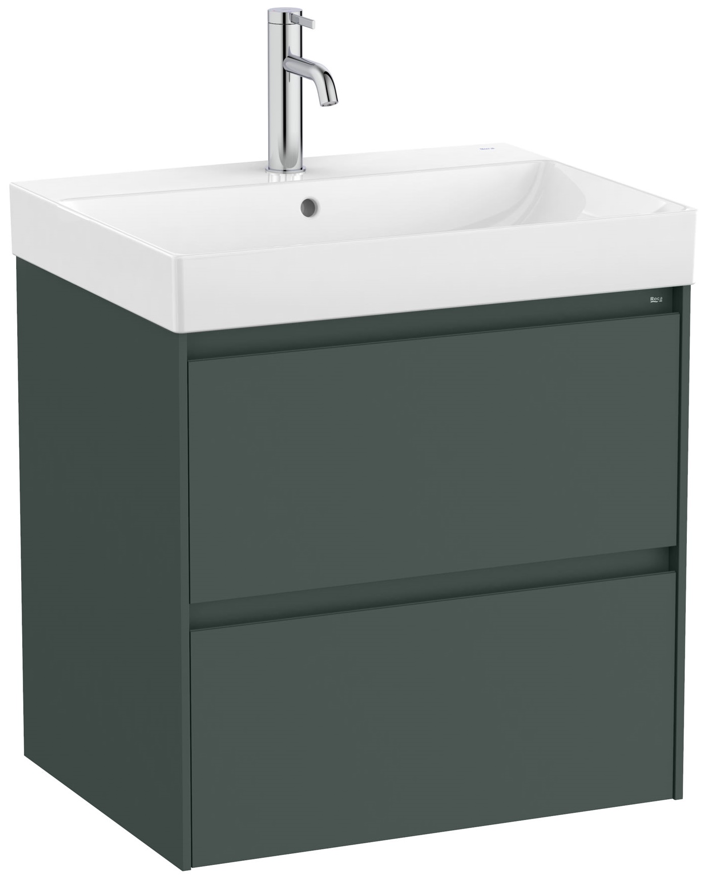 Roca Ona Waschtisch mit Unterschrank 50 cm grün A851688513