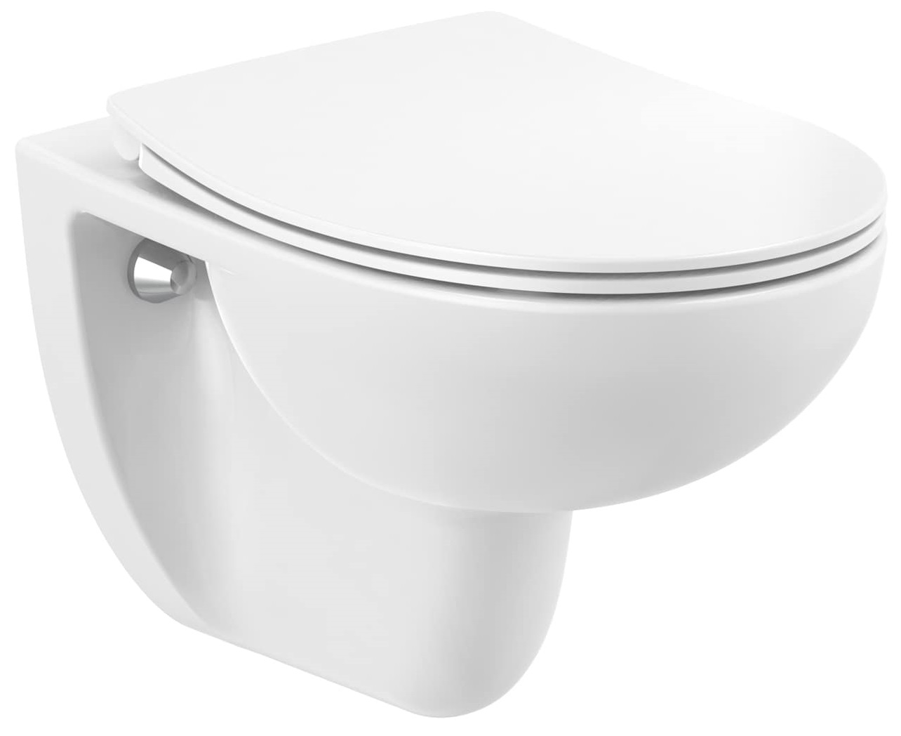 Roca Victoria WC-Becken mit Absenkautomatik-Sitz hängend Spülrandlos weiß A34HV02000