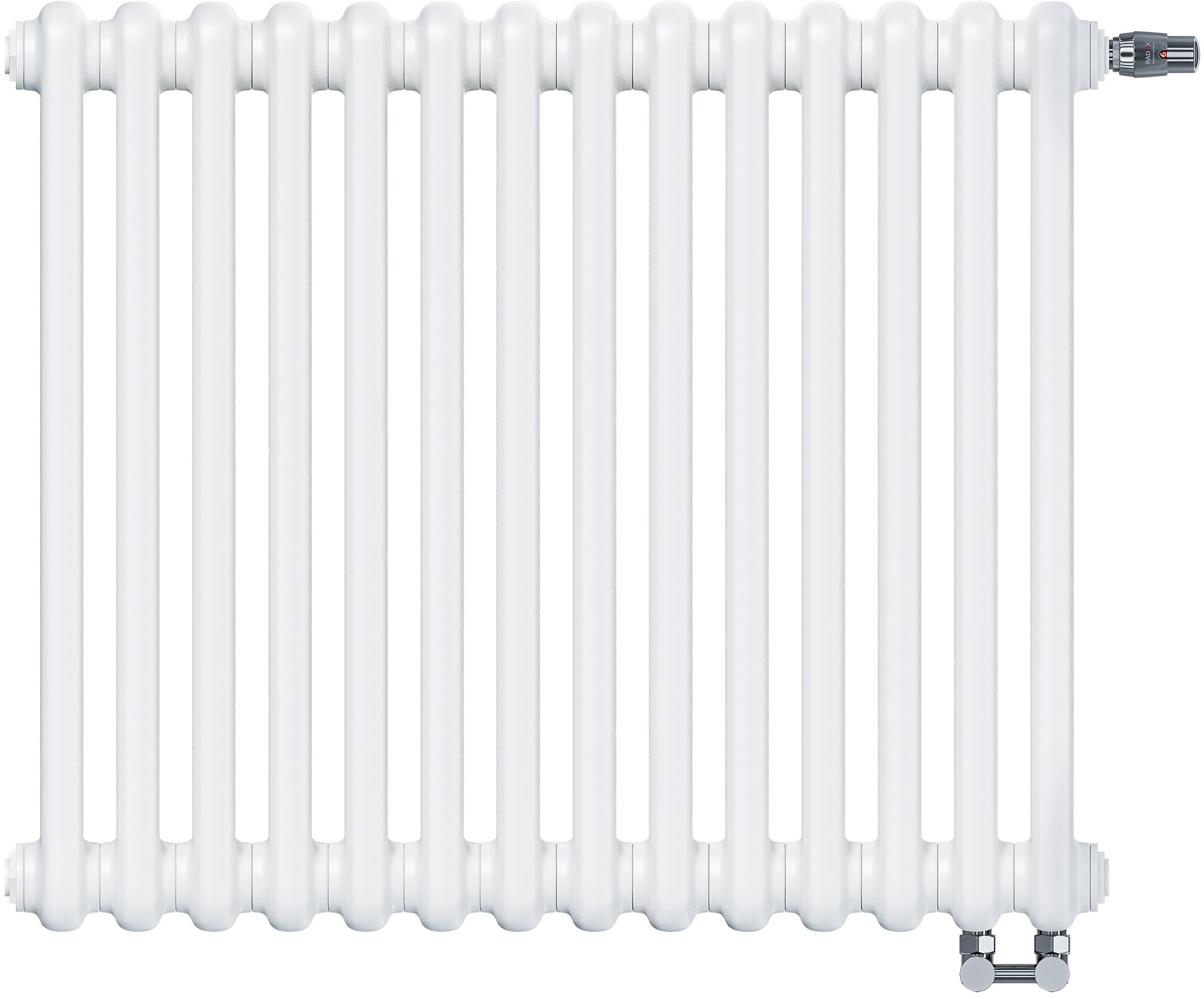 Irsap Raumheizkörper 63x56.5 cm podłączenie seitliche weiß IRS-TES-2056-14-B-B