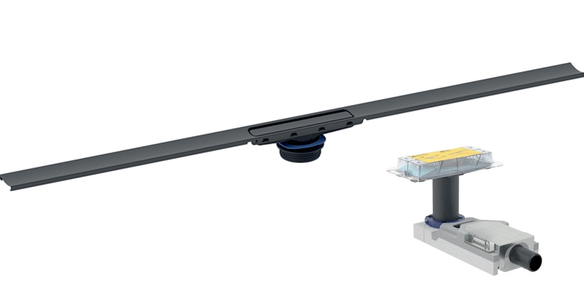 Set Linienablauf Geberit CleanLine 154.503.TE.1, Duschrinne Geberit CleanLine 154.152.00.1