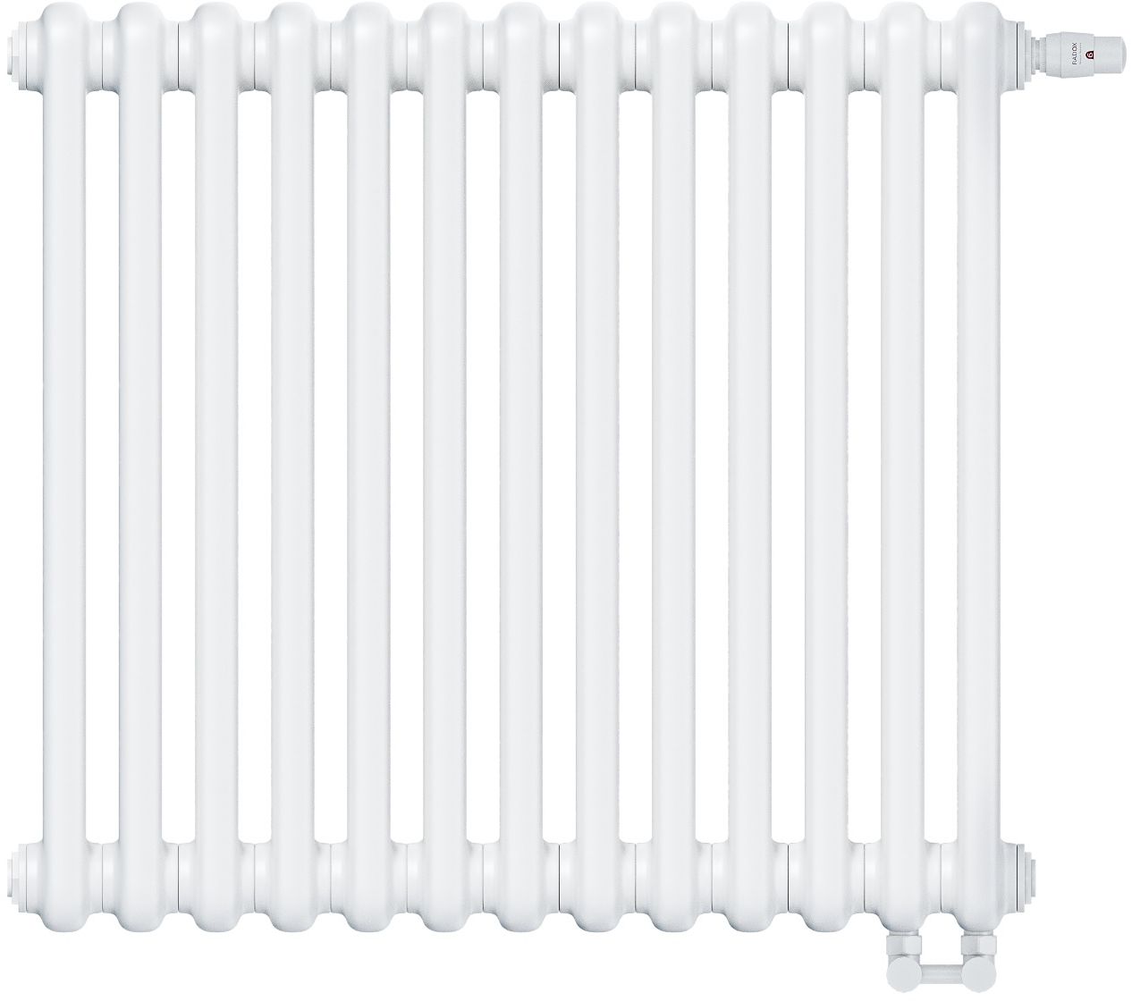 Irsap Tesi 2 Raumheizkörper 56.5x58.5 cm podłączenie unter weiß IRS-TES-2056-13-B25