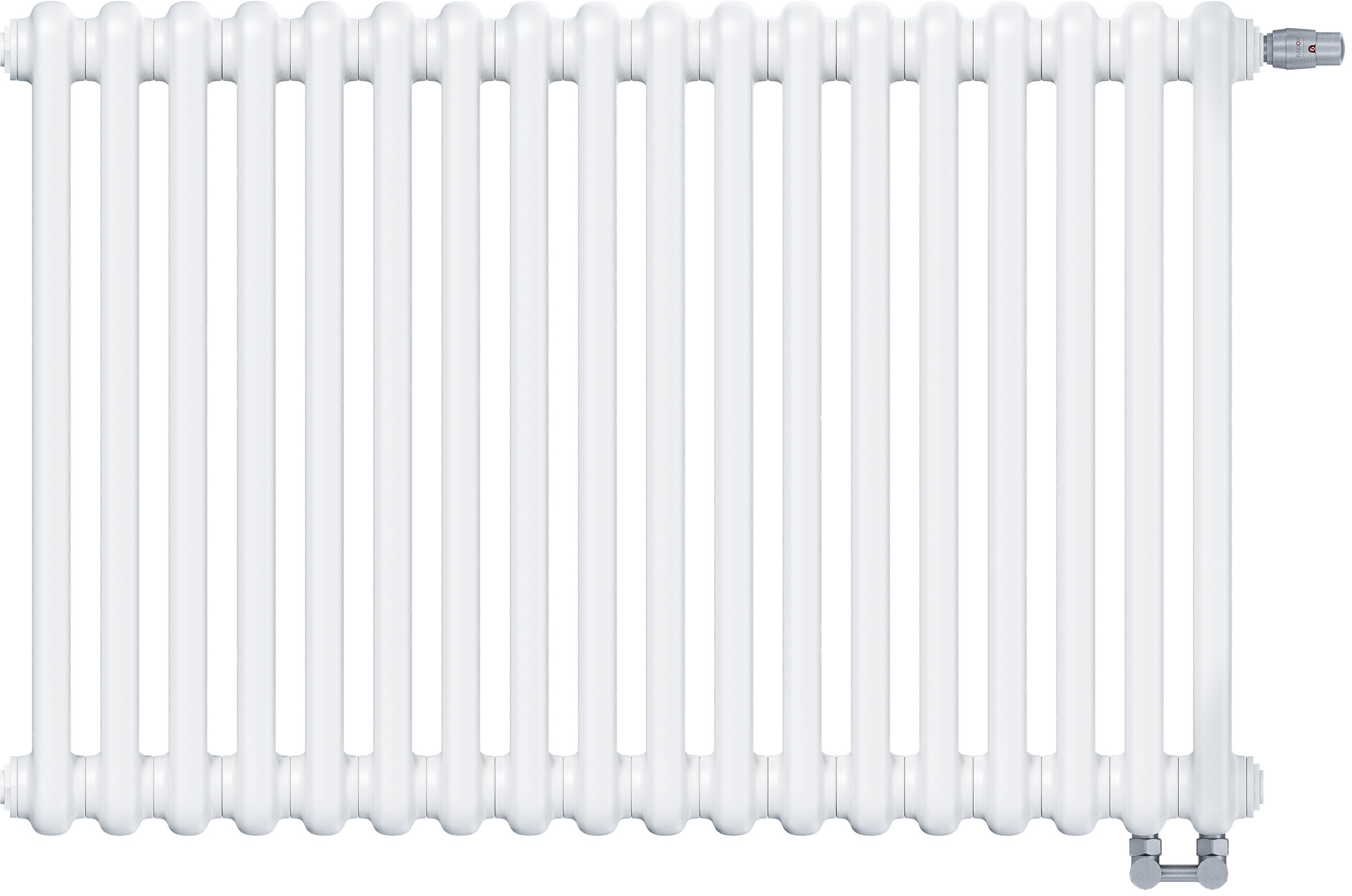 Irsap Tesi 2 Raumheizkörper 56.5x81 cm podłączenie unter weiß IRS-TES-2056-18-B-25