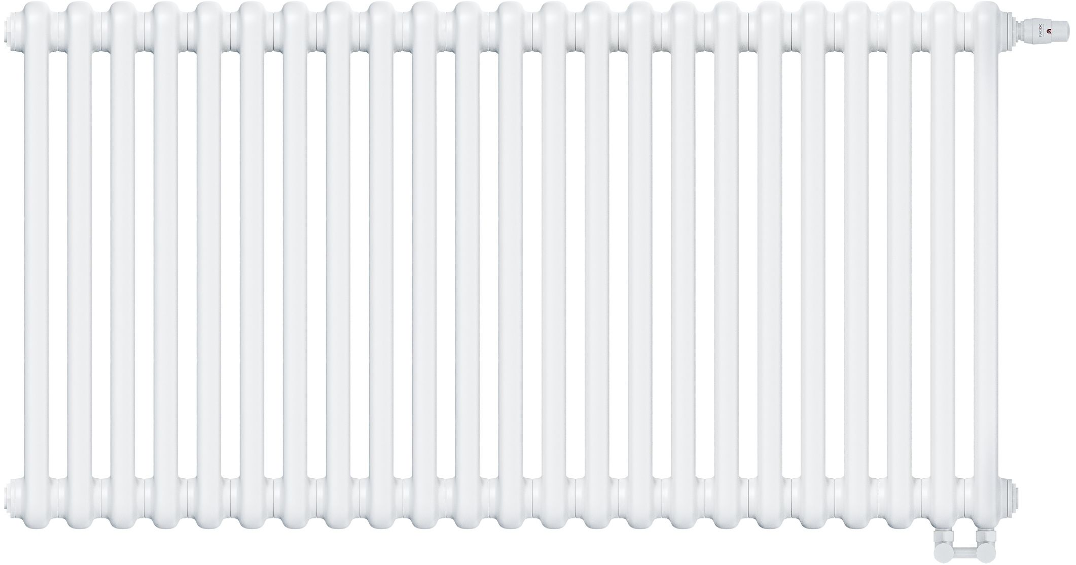 Irsap Tesi 2 Raumheizkörper 56.5x103.5 cm podłączenie unter weiß IRS-TES-2056-23-B25