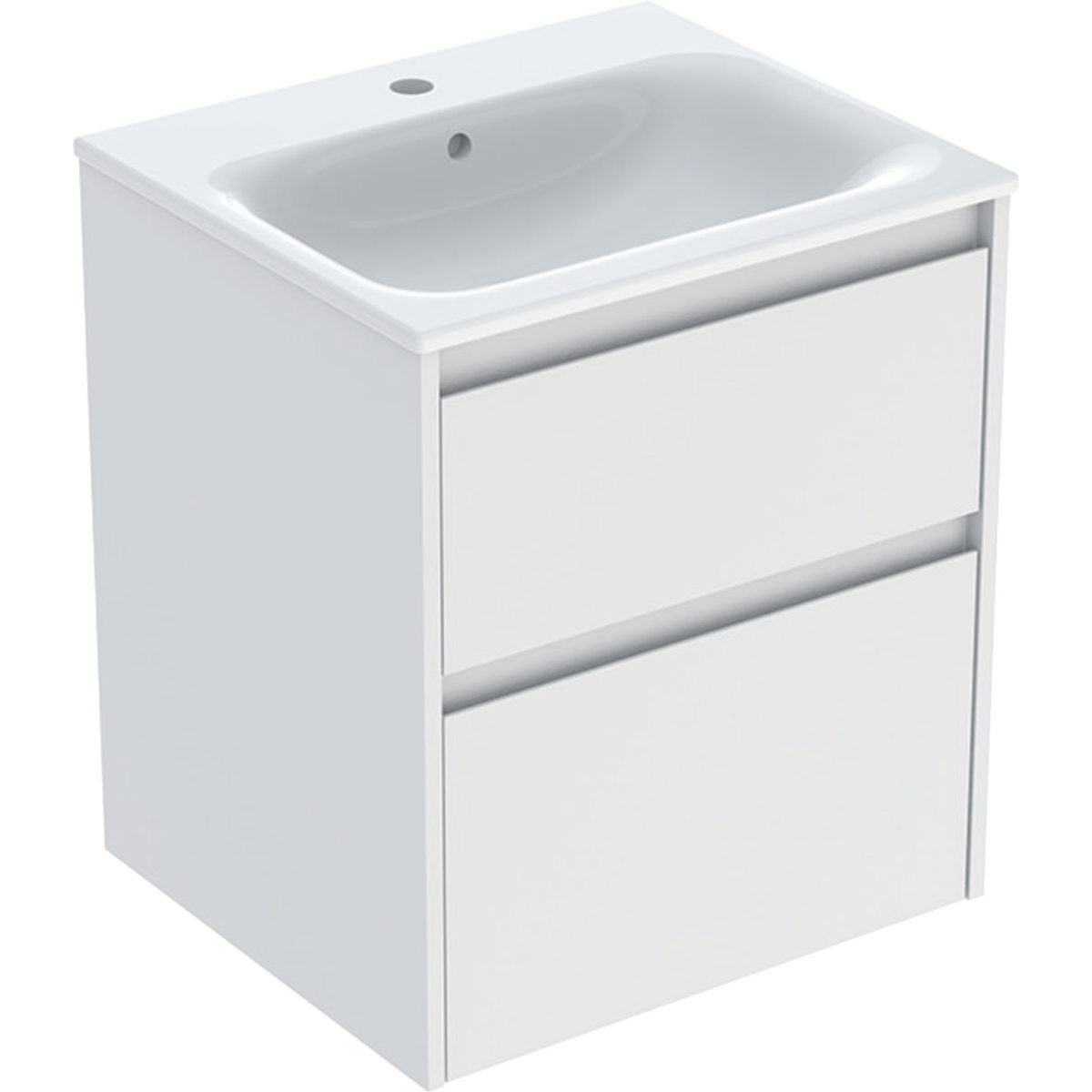 Geberit Selnova Square Waschtisch mit Unterschrank 55 cm weiß 504.137.00.1