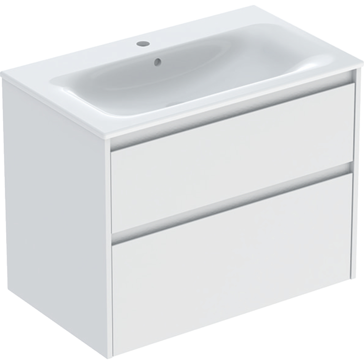 Geberit Selnova Square Waschtisch mit Unterschrank 80 cm weiß 504.139.00.1