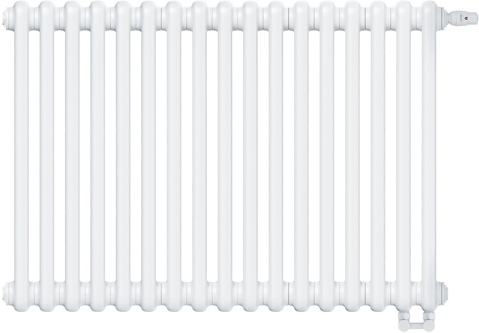 Irsap Tesi 2 Raumheizkörper 60x76.5 cm podłączenie unter weiß IRS-TES-2060-17-B25