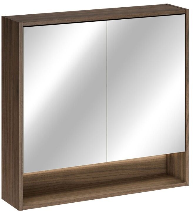 Comad Viola Badschrank 80x19x77 cm Spiegelschrank nuss VILLA UN 84-80-2D