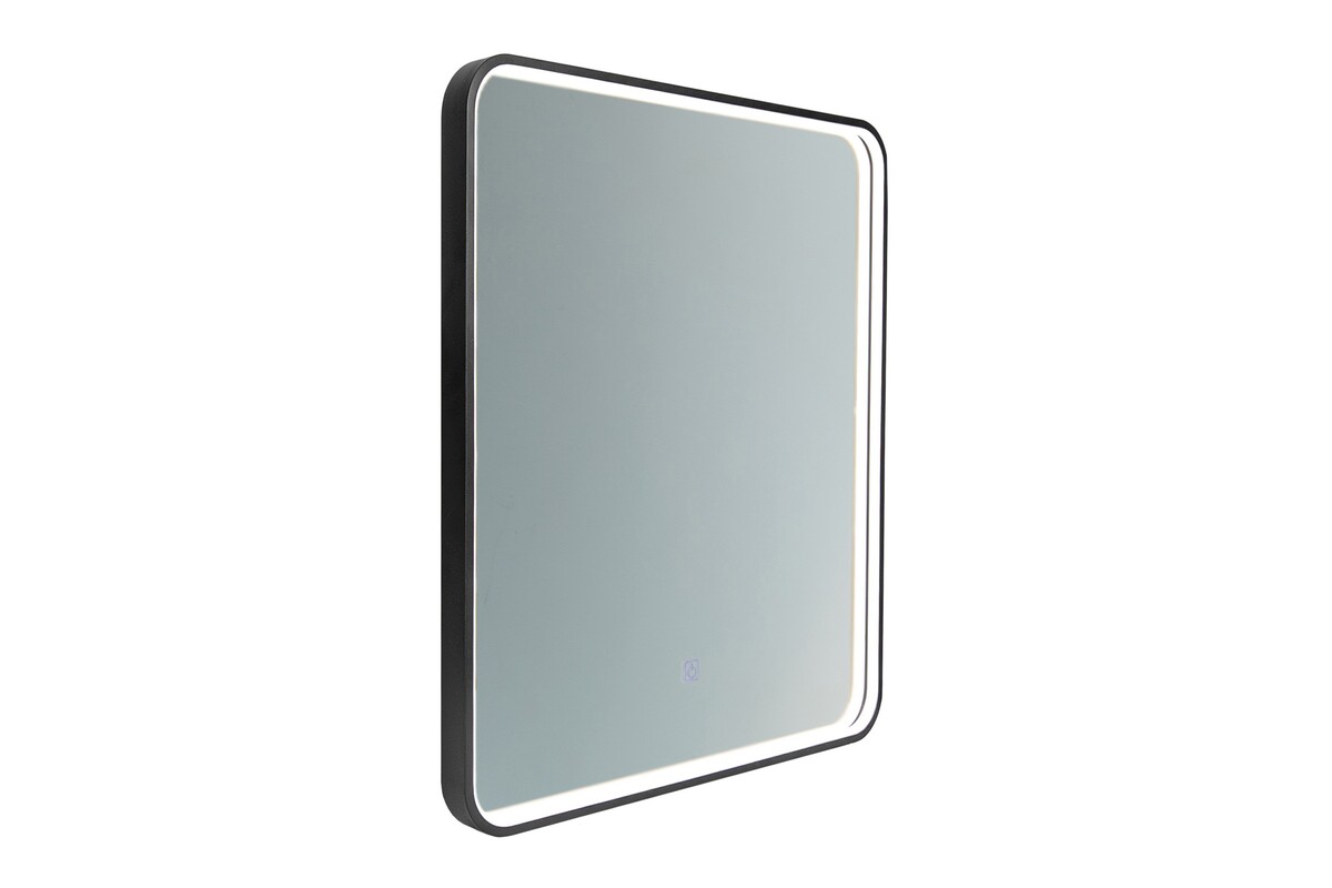 Comad Vega Spiegel 65x80 cm rechteckig mit Beleuchtung schwarz VEGA LU LED 65