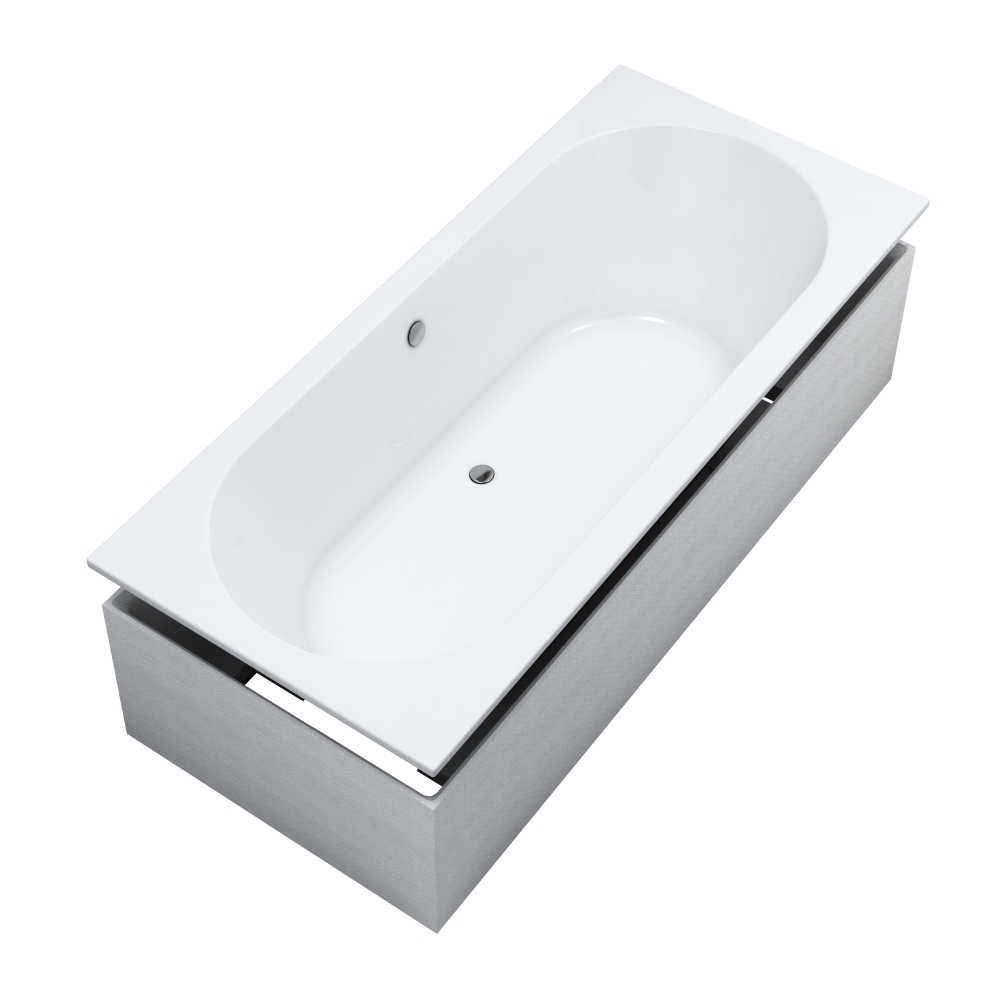 Schedline Celicia White Mat SET Wanne mit Träger 170x75 cm weiß 3WST.CS1P-17075/B/MG