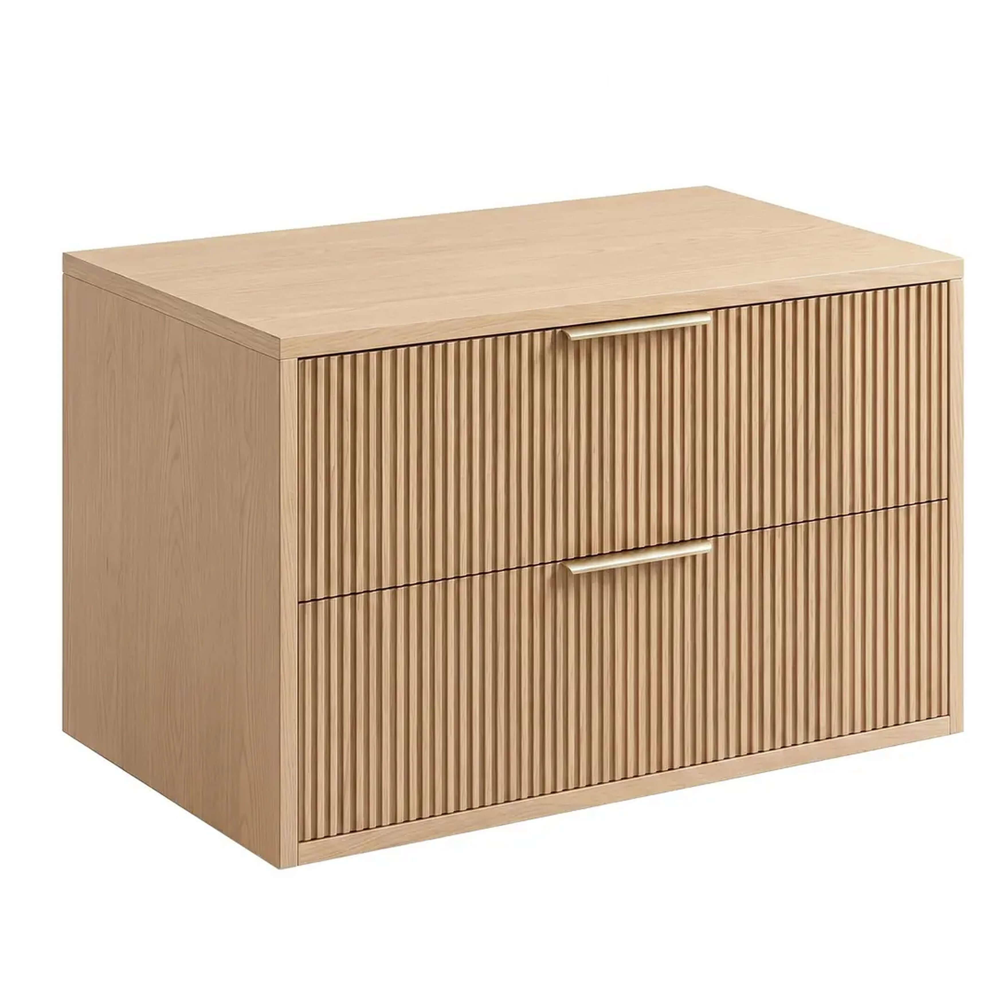 Rea Mono Badschrank 80x47x48 cm Unterschrank hängend beige REA-M0409