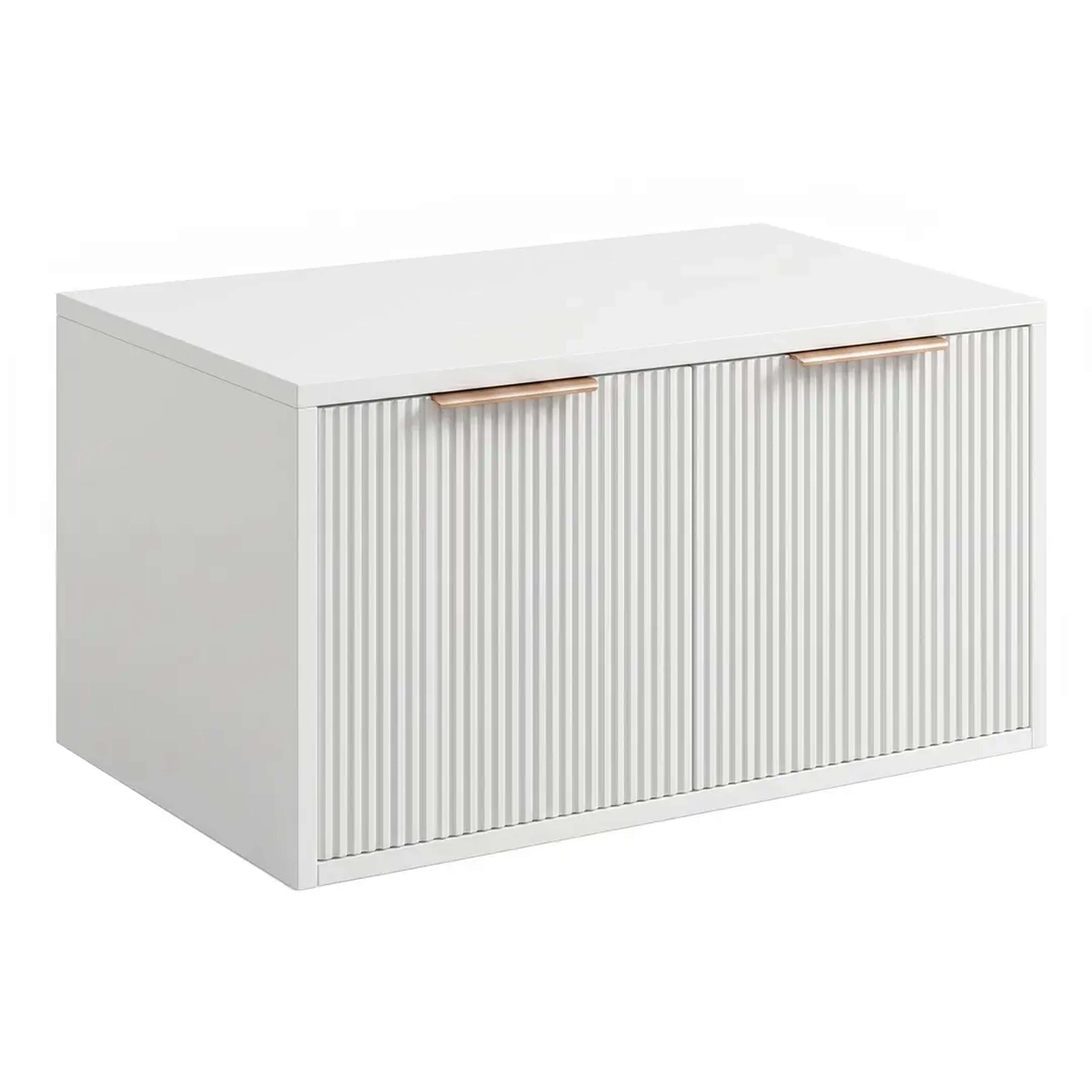 Rea Core Badschrank 80x47x40 cm Unterschrank hängend weiß REA-M0401