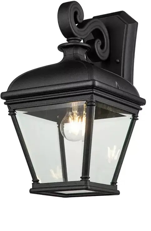 Elstead Lighting Bayview Außenwandleuchte 1x60 W schwarz BAYVIEW-2L-BK